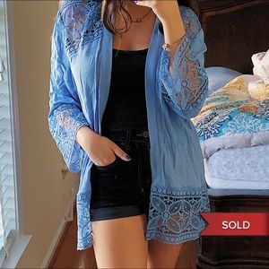 NY Collection Embroidered Cardigan